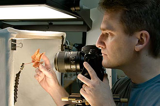 Daniel Sroka in his photography studio