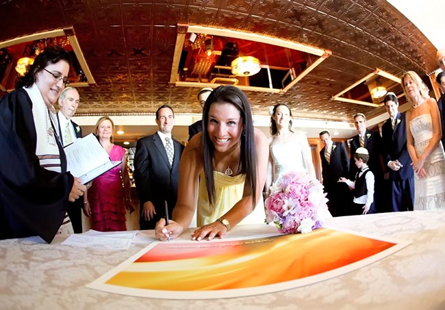 Dawn and Alan's wedding - ModernKetubah.com