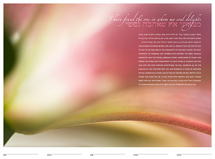 Stargazer Lily ketubah by Daniel Sroka