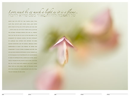 Wildflower ketubah by Daniel Sroka