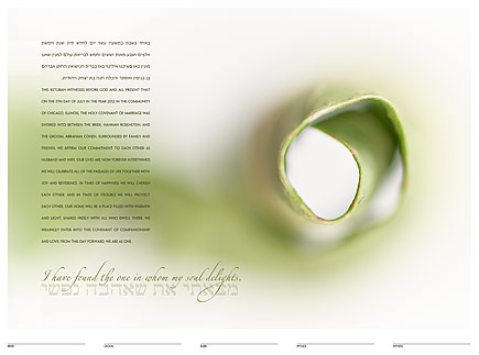 Encircle ketubah by Daniel Sroka